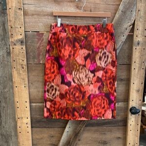 NWOT J. Crew silk floral skirt